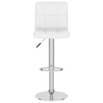 vidaXL Tabouret de bar Blanc Similicuir