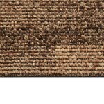 vidaXL Moquette de sol 20 pc Marron 50 x 50 cm PP Poils courts
