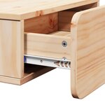 vidaXL Table de chevet Marron 44 x 32 5 x 40 cm Bois massif en pin