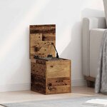 vidaXL Boîte de Rangement avec stockage Bois ancien 30 x 35 x 35 cm