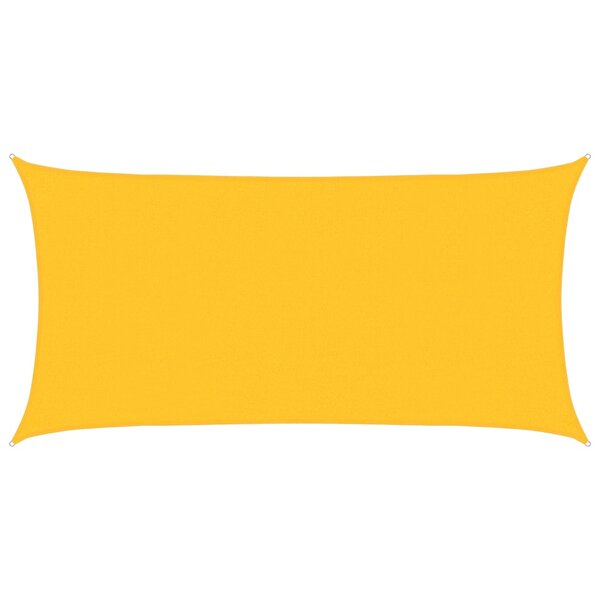 vidaXL Voile d'ombrage 160 g/m² rectangulaire jaune 2x3 5 m PEHD