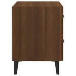 vidaXL Table de chevet Chêne marron 40x35x47 5 cm