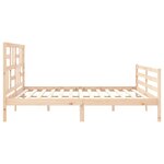 vidaXL Cadre de lit sans matelas 200x200 cm bois massif