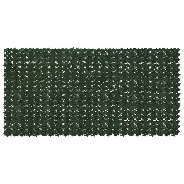 vidaXL Écran de balcon avec feuilles Vert foncé 300 x 150 cm