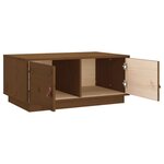 vidaXL Table basse Marron miel 80x50x35 cm Bois massif de pin