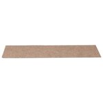 vidaXL Tapis d'escalier autocollants 30 pièces 76 x 20 cm Marron clair Rectangulaire