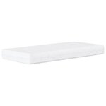 vidaXL Lit de jour avec matelas gris foncé 90x200 cm tissu