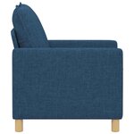 vidaXL Canapé Bleu 76 x 81 x 87 5 cm Tissu