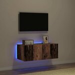 vidaXL Meuble TV mural Bois ancien 80 x 35 x 31 cm Bois d'ingénierie