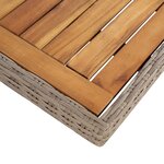 vidaXL Salon de jardin avec coussins 9 Pièces Résine tressée