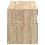 vidaXL Meubles TV avec lumières LED 2 Pièces Chêne sonoma 60x35x40 cm