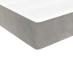vidaXL Sommier à lattes de lit et matelas Gris clair 140x200cm Velours
