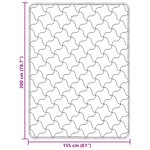 vidaXL Duvet d'été simple Matelassé Anthracite 155 x 200 cm