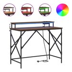 vidaXL Bureau Chêne marron 100 x 50 x 86.5 cm Bois d'ingénierie