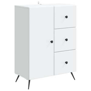 vidaXL Buffet Blanc 66 x 34 5 x 90 cm Bois d'ingénierie