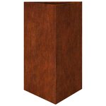vidaXL Jardinières 2 Pièces triangulaire acier résistant aux intempéries