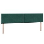 vidaXL Sommier à lattes de lit et matelas vert foncé 180x220cm velours