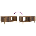 vidaXL Table basse Bois ancien 90 x 50 x 40 cm Bois d'ingénierie