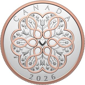 Pièce de monnaie en Argent 20 Dollars g 31.1 (1 oz) Millésime 2026 CELEBRATE LOVE