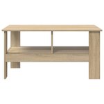 vidaXL Table basse Chêne Sonoma 90 x 50 x 45 cm Bois d'ingénierie