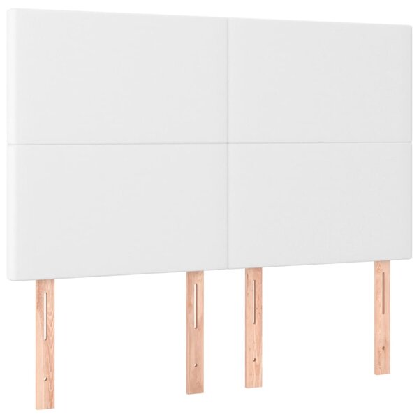 vidaXL Têtes de lit 4 Pièces Blanc 72x5x78/88 cm Similicuir