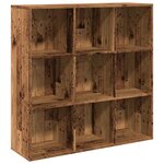 vidaXL Armoire à livres vieux bois 98x29x97 5 cm