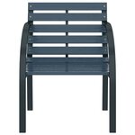 vidaXL Chaises de jardin lot de 2 Gris Bois