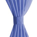 vidaXL Rideau occultant 2 Pièces Voile 140 x 175 cm Bleu royal