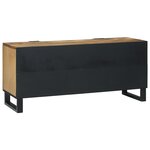 vidaXL Meuble TV   105 x 33 5 x 46 cm  en bois massif de mangue et aggloméré.
