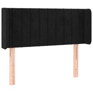 vidaXL Tête de lit avec oreilles Noir 83x16x78/88 cm Velours