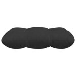 vidaXL Coussins de siège 4 Pièces Noir 45 x 45 cm Tissu en microfibre