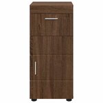 vidaXL Ensemble d'armoire de salle de bain TULUM Chêne brun