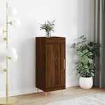 vidaXL Buffet Chêne marron 34 5x34x90 cm Bois d'ingénierie