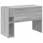 vidaXL Bureau Gris Sonoma 109 x 50 x 78 cm Bois d'ingénierie