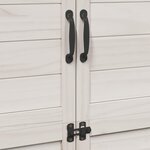 vidaXL Abri de jardin Blanc 106 5 x 56 x 176 cm Bois de Sapin Massif