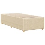 vidaXL Cadre de lit Crème 80x200 cm Tissu