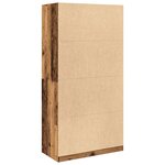 vidaXL Garde-robe vieux bois 100x50x200 cm bois d'ingénierie