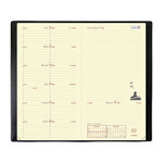 Agenda Italnote Couv Plast Grainée noir 8,8 x 17 cm QUOVADIS