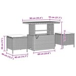 vidaXL Ensemble de canapé de jardin de 10 pièces avec des coussins en rotin synthétique beige et en acacia