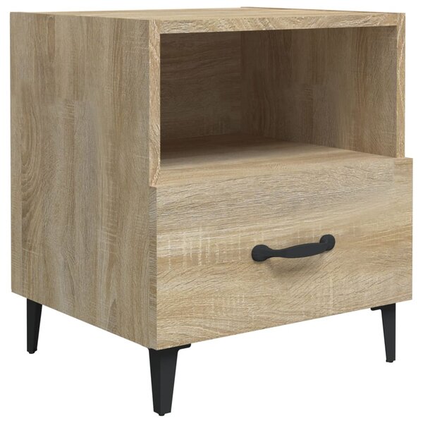 vidaXL Table de chevet Chêne sonoma Bois d'ingénierie