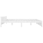 vidaXL Cadre de lit sans matelas avec tiroirs blanc 200x200 cm