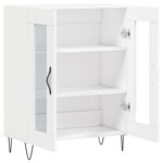 vidaXL Buffet blanc 69 5x34x90 cm bois d'ingénierie