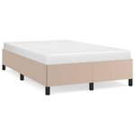 vidaXL Cadre de lit cappuccino 120x190 cm similicuir