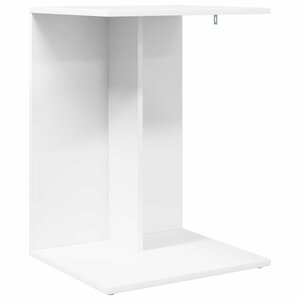 vidaXL Table d'appoint Blanc 45 x 40 x 62 5 cm Bois d'ingénierie