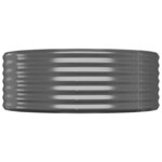 vidaXL Lit surélevé de jardin Acier enduit de poudre Anthracite