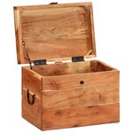 vidaXL Boîte de rangement 39x28x31 cm Bois massif d'acacia
