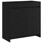 vidaXL Meuble sous lavabo de salle de bain Chêne noir