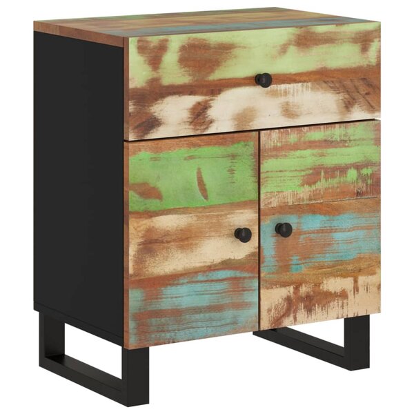 vidaXL Table de chevet 50x33x60cm Bois de récupération et d'ingénierie
