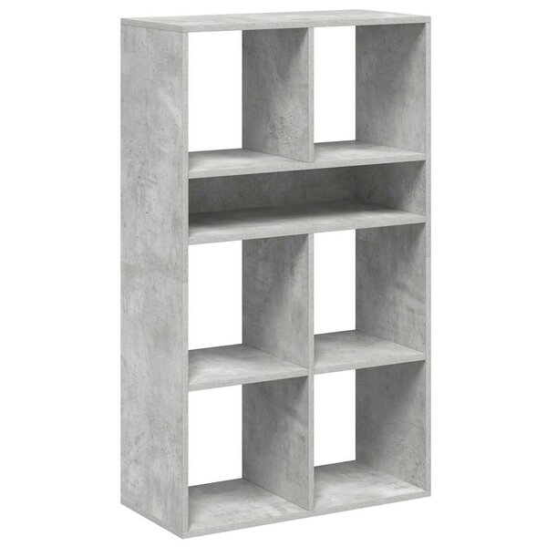 vidaXL Bibliothèque gris béton 66x31x112 cm bois d'ingénierie