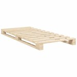 vidaXL Cadre de lit sans matelas avec tête de lit 90x200 cm